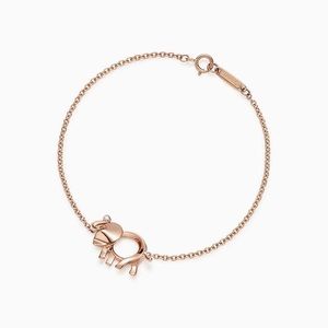 SOLD!! Tiffany Save The Wild Elephant Bracelet in Rose Gold with Diamond